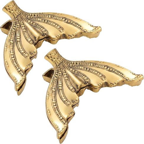 2 Pcs Fish Tail Journal Clips Metal Book Cilps to Hold Journal Open Vintage Mermaid Clamp Textured Bronze Storage Clip Bookmark Holder for Scrapbook Document Reading Accessory in Kuwait