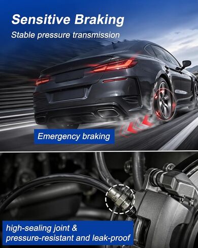Front Brake Hydraulic Hoses Left and Right Fit for Chevy Malibu 2004-2012 Pontiac G6 2005-2010 G8 2008 Saturn Aura 2007-2009 Replace H620475 H620474 15806767 15806768, 2PCS in Saudi Arabia