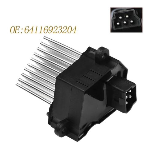 مقاوم مروحة سخان السيارة 64116923204 لسيارات BMW E36 E46 E39 E83 X3 E53 X5 محرك سخان كهربائي منفاخ المقاوم 64116929540 64118383835 in Kuwait