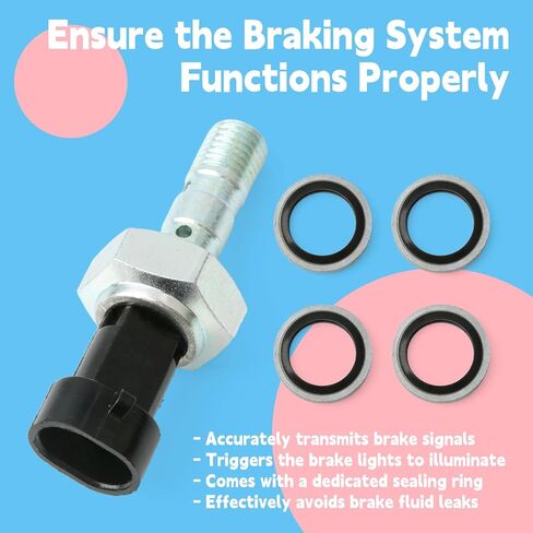 4014262 Brake Pressure Switch with Seal Kit Replacement for Polaris Ranger 1000 570 500 530 for RZR Pro XP for Sportsman for General Models 2015-2024 Replaces 4081117, Includes Seal 5413212 in Saudi Arabia