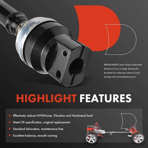 مجموعة عمود المحرك الأمامي A-Premium متوافقة مع Polaris Ranger XP 1000 EPS NorthStar، Pro XD 4000G، Pro XD 4000D، Ranger Crew XP 1000 EPS Texas Premium Winter Prep، عمود دعامة كامل in Kuwait