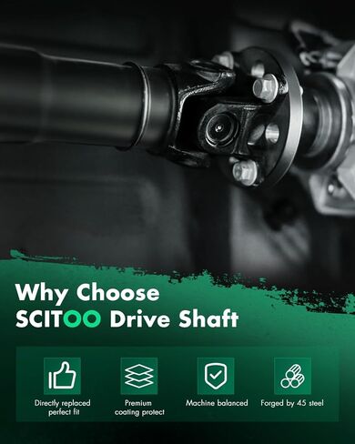 SCITOO 65.24"-68.58" Rear Driveshaft Assembly Drive Shaft Prop Shaft Fit For Ford For Ranger 2.3L 2019-2023, Auto, Replace OE KB3G4K145AE in Kuwait