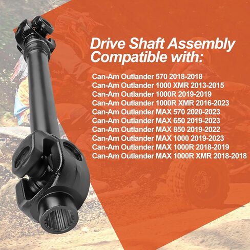 Rear Drive Shaft Propshaft Assembly, Fit for Can-Am Outlander 570, Fit for Can-Am Outlander 1000/ 1000R, Fit for Outlander MAX 1000R, Fit for Outlander MAX 570/650/ 850/1000, OE 703500989 in Kuwait
