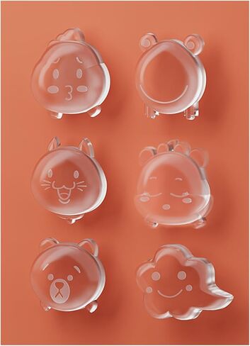 6 PCS Door Stoppers for Wall, Clear Rubber Door Knob Wall Protector Silencer Self Adhesive Door Bumpers for Walls Reusable Wall Shield Cushion, Washable & Reusable in Saudi Arabia