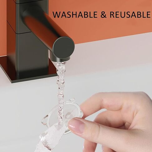 6 PCS Door Stoppers for Wall, Clear Rubber Door Knob Wall Protector Silencer Self Adhesive Door Bumpers for Walls Reusable Wall Shield Cushion, Washable & Reusable in Saudi Arabia