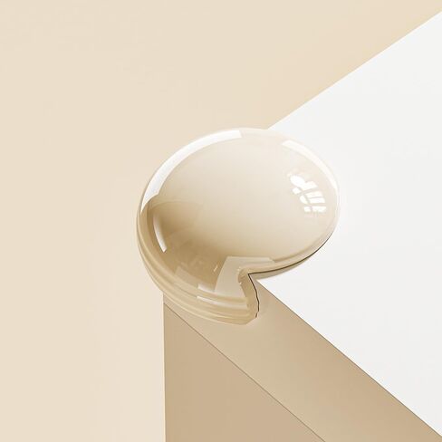 4 Pack Corner Protector, Furniture Corner Guard & Edge Safety Bumpers, Round Shape Protector, Beige in Kuwait