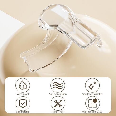 4 Pack Corner Protector, Furniture Corner Guard & Edge Safety Bumpers, Round Shape Protector, Beige in Kuwait