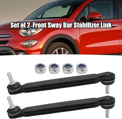 Front Sway Bar Stabilizer Link Kit Replacement for Fiat 500X 2016-2019 & Jeep Compass 2019-2023 Renegade 2015-2021, Replaces 51939949 68246 496AA in Kuwait