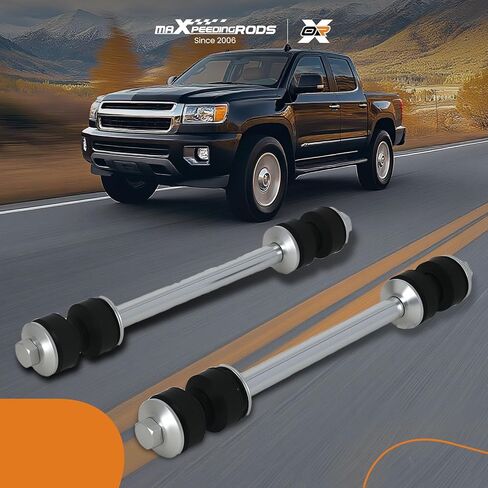 رابط شريط Sway الأمامي من maxpeedingrods لسيارة Chevy Colorado 2015-2021 Suburban 3500 HD 2016-2019 GMC Canyon 2015-2021، قطعتان من وصلة نهاية قضيب التثبيت الأمامي in Kuwait