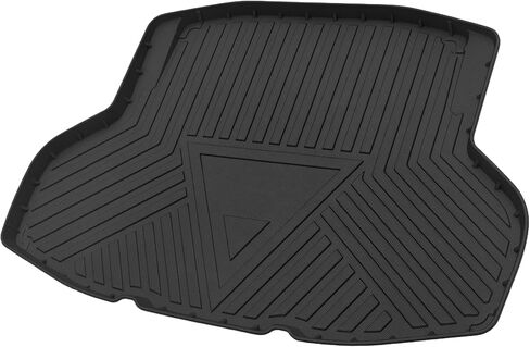 Flat Face Cargo Liner Rear Trunk Mat Trunk Cargo Luggage Boot Tray Mat Stripes and Triangles Pattern for Honda Civic 2016-2021 Anti-Slip in Kuwait