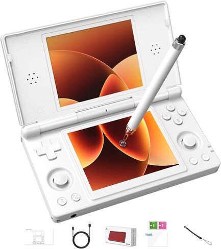 Anbernic RG DS Flip Retro Handheld Game Console , RGDS 4.0 Inch Dual IPS Touch Screen Android 14 System 4000mAh Battery 3+32GB(RG DS-Black) in Saudi Arabia