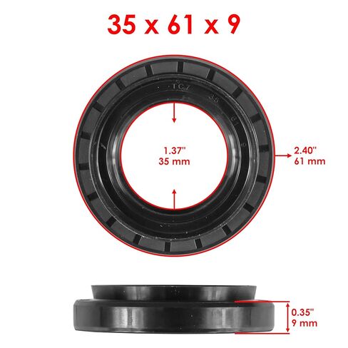 Caltric Rear Differential Seals and O-Ring Compatible with Yamaha Viking 700 YXM700 2014-2024 / Viking VI 700 YXC700 2015-2024 / YXZ1000R YXZ10 2017-2024 in Kuwait