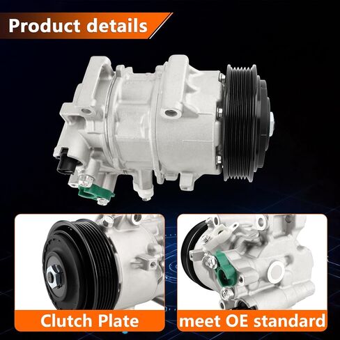 Air Conditioner AC Compressor with A/C Clutch Compatible with 2014-2022 Corolla & 2017-2018 Corolla IM 1.8L Replace 8831002850 8831002851 8831002852 8831002B80 8831012B30 883101A841 in Saudi Arabia
