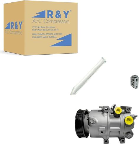 RYC Automotive Air Conditioning Compressor and Clutch Kit KT DI30-01 (Fits Kia Optima 2.4L 2013, 2014, 2015; Fits Kia Cadenza 3.3L 2014, 2015, 2016; Fits Hyundai Azera 3.3L 2012, 2013, 2014) in Kuwait