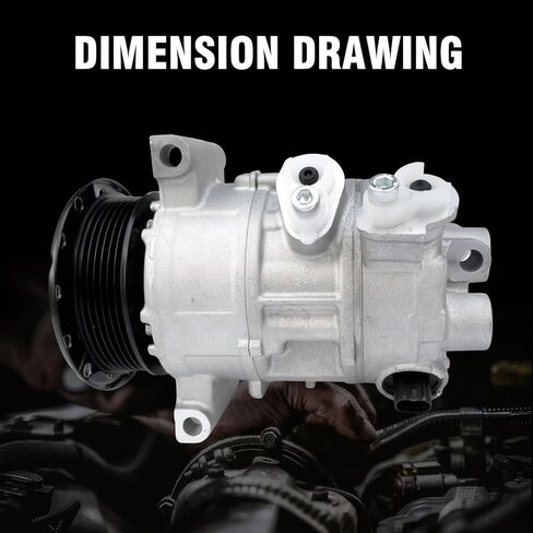 CO11023C AC Compressor With Clutch for Jeep Compass, Patriot, Dodge Caliber 2007-2008, Automotive Air Conditioning Replacement Part in Saudi Arabia