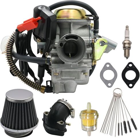 Priprilod Carburetor with Gasket & Fuel Filter DF200GKA Compatible with Dongfang 200CC Go Kart Carb Replacement in Kuwait