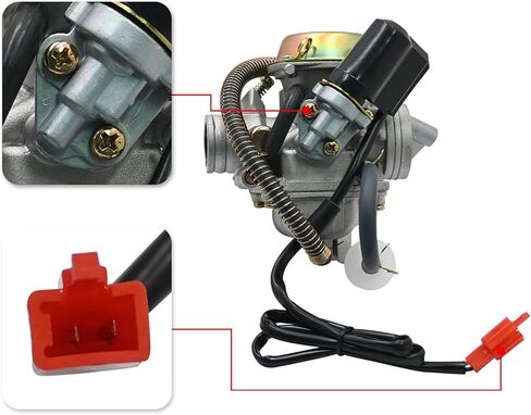 Priprilod Carburetor with Gasket & Fuel Filter DF200GKA Compatible with Dongfang 200CC Go Kart Carb Replacement in Kuwait