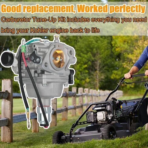 SV725 Carburetor for Kohler Courage 23 24 25 26 27 hp SV730 SV735 SV710 SV715 SV740 SV720 SV810 SV820 22HP Engine Replace for 32 853 12-S 32-853-08 32-853-06 32-853-04 with Air Filter Tune Up Kits in Saudi Arabia