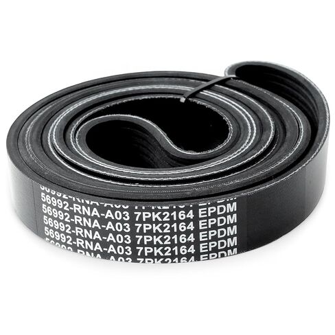 56992RNAA04 Engine Serpentine Drive Belt Compatible with Honda Civic 2006 2007 2008 2009 2010 2011 for L4 1.8L Models 7-Rib K-Section Belt Replace 7PK2164 K070852 in Kuwait
