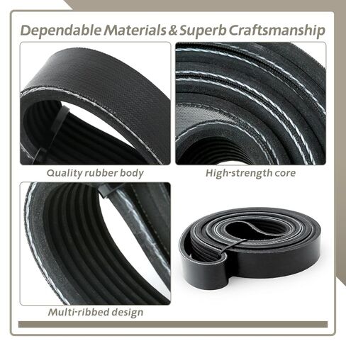 56992RNAA04 Engine Serpentine Drive Belt Compatible with Honda Civic 2006 2007 2008 2009 2010 2011 for L4 1.8L Models 7-Rib K-Section Belt Replace 7PK2164 K070852 in Kuwait