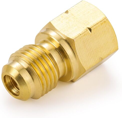 Brass Straight R410A Adapter, 5/16" SAE Male to 1/4" SAE Female Fitting, HVAC Refrigerant Adapter for R410A R22 R134A Mini Split Air Conditioner Systems in Saudi Arabia