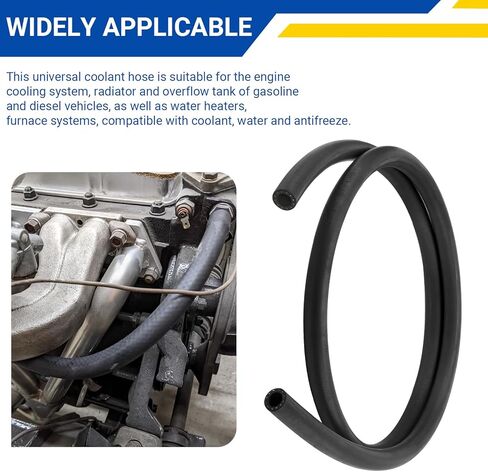 28490 Inner Diameter 1/2 Heater Hose for Cars And Light Trucks Engine Cooling Systems,6' Length Universal Coolant Hose Safety Stripe Standard Straight in Kuwait