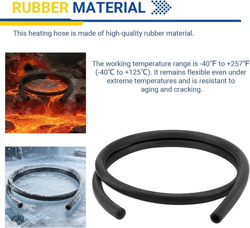 28490 Inner Diameter 1/2 Heater Hose for Cars And Light Trucks Engine Cooling Systems,6' Length Universal Coolant Hose Safety Stripe Standard Straight in Kuwait