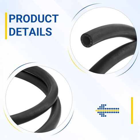 28490 Inner Diameter 1/2 Heater Hose for Cars And Light Trucks Engine Cooling Systems,6' Length Universal Coolant Hose Safety Stripe Standard Straight in Kuwait