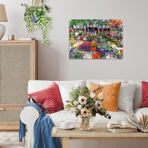 Ravensburger Flower Market, France 500 Piece Puzzle for Adults in Kuwait