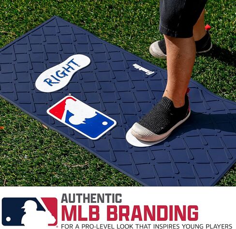 Franklin Sports MLB Learn Your Stance Batter's Box Training Mat - Perfect Kids Baseball + Teeball Practice Equipment - Fun Boys + Girls Batting Skills Toy in Kuwait