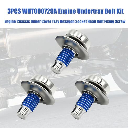 WHT000729A Engine Undertray Screw Bolt Kit, M8x20 M8x20 Bolt Hexagon Hex Socket Head, Fits VW Golf, Passat, Tiguan/Audi A3, A4, A6, Q5, Q7 (3PCS) in Saudi Arabia