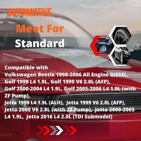 Power Steering Pump Compatible with Jetta 1999-2005 2016, Golf 1999-2006, Beetle 1998-2006, Replace 1J0422154H, 1J0422154E in Saudi Arabia