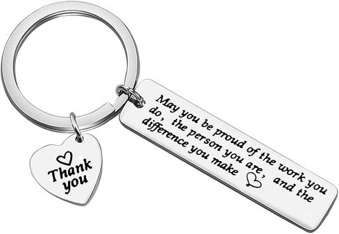 Vadaka Thank You Keychain Appreciation Keychain Jewelry Coworker Leaving Gifts Social Worker Gift Retirement Farewell Gift in Saudi Arabia