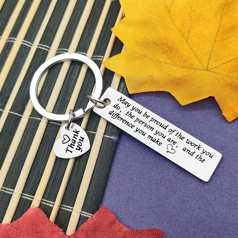 Vadaka Thank You Keychain Appreciation Keychain Jewelry Coworker Leaving Gifts Social Worker Gift Retirement Farewell Gift in Saudi Arabia