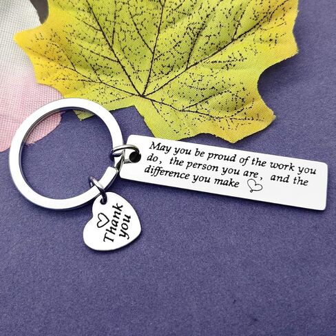 Vadaka Thank You Keychain Appreciation Keychain Jewelry Coworker Leaving Gifts Social Worker Gift Retirement Farewell Gift in Saudi Arabia