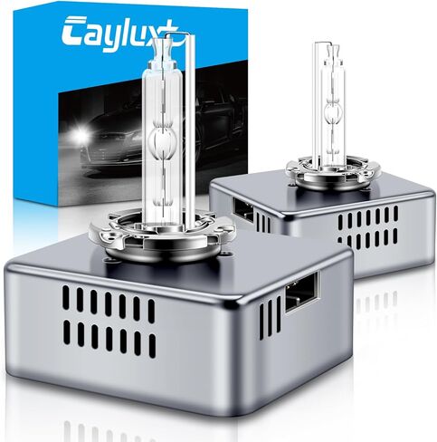 D5S Xenon HID Headlight Bulbs, 25W 6000K Cold White Metal Base High Low Beam Replacement Bulbs, Pack of 2 in Kuwait