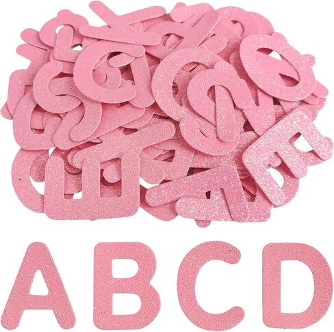 SYLVASS 72Pcs Glitter Iron-on Letters and Numbers Patches for Clothing Backpack Hats Shirts Jeans Bags, DIY Accessories-Black in Kuwait