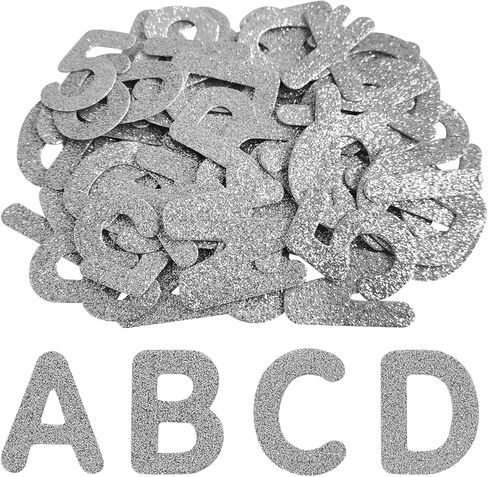 SYLVASS 72Pcs Glitter Iron-on Letters and Numbers Patches for Clothing Backpack Hats Shirts Jeans Bags, DIY Accessories-Black in Kuwait