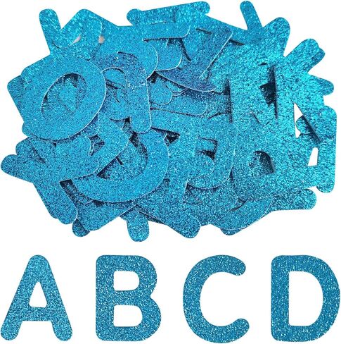 SYLVASS 72Pcs Glitter Iron-on Letters and Numbers Patches for Clothing Backpack Hats Shirts Jeans Bags, DIY Accessories-Black in Kuwait