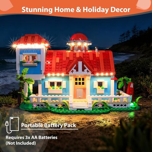 LED Light Kit for Lego 43268 Lilo and Stitch Beach House - Lighting Accessories Compatible with Disney 43268 Model - NOT Included The Model Set in Saudi Arabia