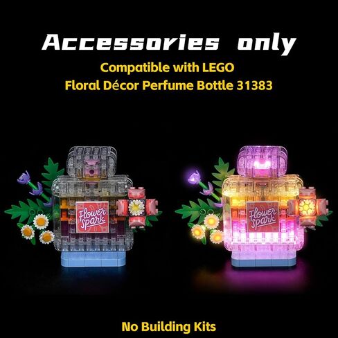 BrickBling LED Light Only, Compatible with Lego Creator 3 in 1 Floral Decor Perfume Bottle 31383-Not Come with Model in Kuwait
