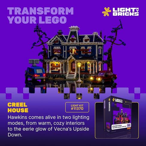 Light My Bricks LED Light Kit for Lego The Creel House 11370 – Custom DIY Display Lighting with Precision LEDs to Illuminate and Enhance Lego 11370 Model (Lights Only, Model Not Included) in Saudi Arabia