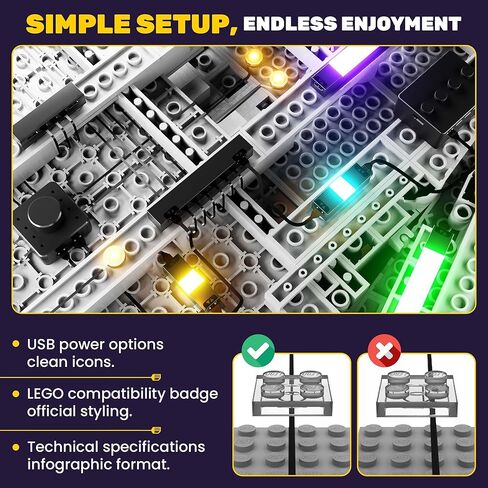 Light My Bricks LED Light Kit for Lego The Creel House 11370 – Custom DIY Display Lighting with Precision LEDs to Illuminate and Enhance Lego 11370 Model (Lights Only, Model Not Included) in Saudi Arabia