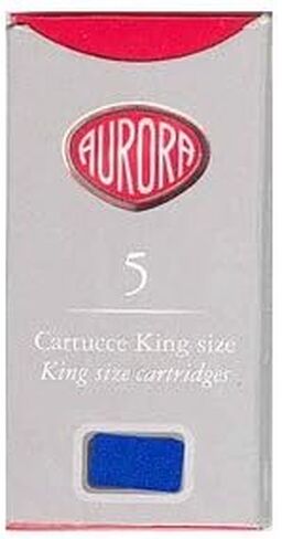 Aurora Refills Blue (5 Cartridges Per Box) Fountain Pen Cartridge - 129 in Kuwait