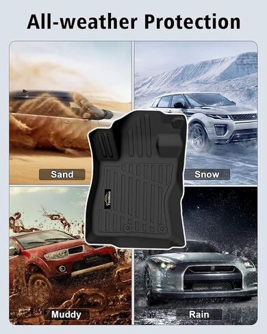 سجادات أرضية مناسبة لـ Forester Hybrid 2025 2026، سجادة صندوق السيارة مع مسند الظهر، جميع الأحوال الجوية TPE المطاطية، بطانة البضائع الخلفية، مجموعة كاملة لملحقات Forester 2025 Plug-in Hybrid، أسود in Kuwait