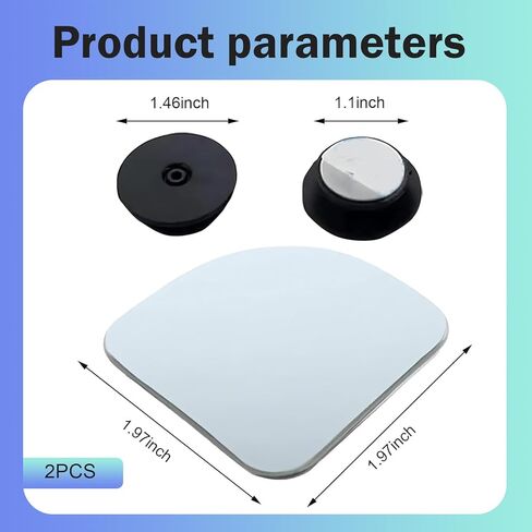 2PCS Blind Spot Mirror, Fan Shaped HD Blindspot Mirror with 360° Adjustment, Frameless Convex Rear View Mirror for Car, Van, SUV and Trucks in Saudi Arabia