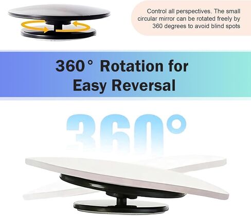2PCS Blind Spot Mirror, Fan Shaped HD Blindspot Mirror with 360° Adjustment, Frameless Convex Rear View Mirror for Car, Van, SUV and Trucks in Saudi Arabia
