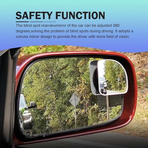 2PCS Blind Spot Mirror, Fan Shaped HD Blindspot Mirror with 360° Adjustment, Frameless Convex Rear View Mirror for Car, Van, SUV and Trucks in Saudi Arabia