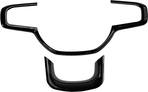 Barong for Dodge Ram 1500 2019-2025 ملحقات غطاء مقبض الباب حواف خارجية حماية المقبض أسود لامع (ث/س فتحة ذكية، وليس لـ 1500 كلاسيكي) in Kuwait