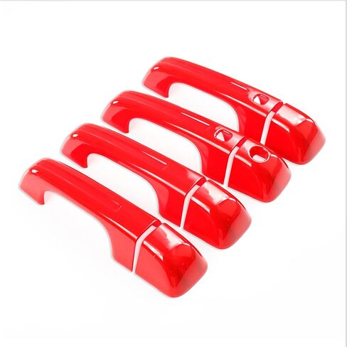 Barong for Dodge Ram 1500 2019-2025 ملحقات غطاء مقبض الباب حواف خارجية حماية المقبض أسود لامع (ث/س فتحة ذكية، وليس لـ 1500 كلاسيكي) in Kuwait